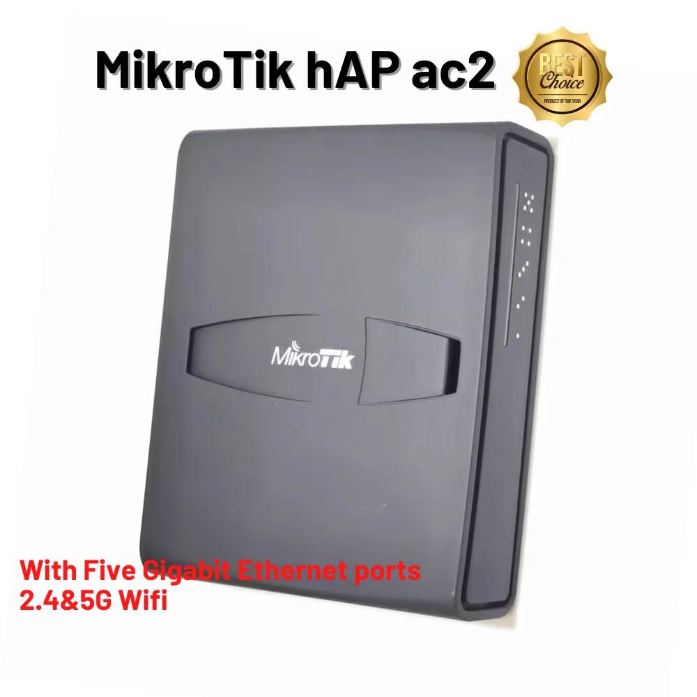 MikroTik-HAP AC2   ׼ Ʈ, 2.4  5G WiFi, 5 ⰡƮ ̴ Ʈ, RBD52G-5HacD2HnD-TC,  Ƽ